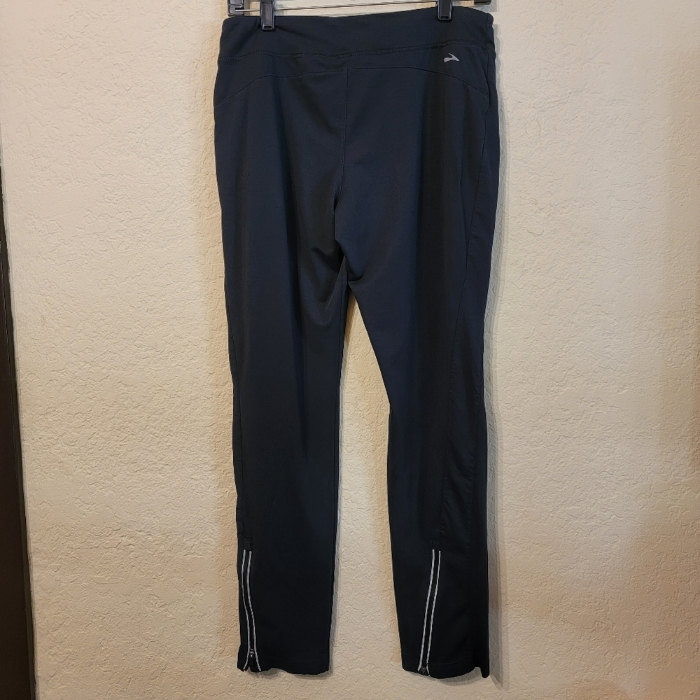 Brooks Women's Black Track Athletic Pants Sz M - Picture 2 of 4